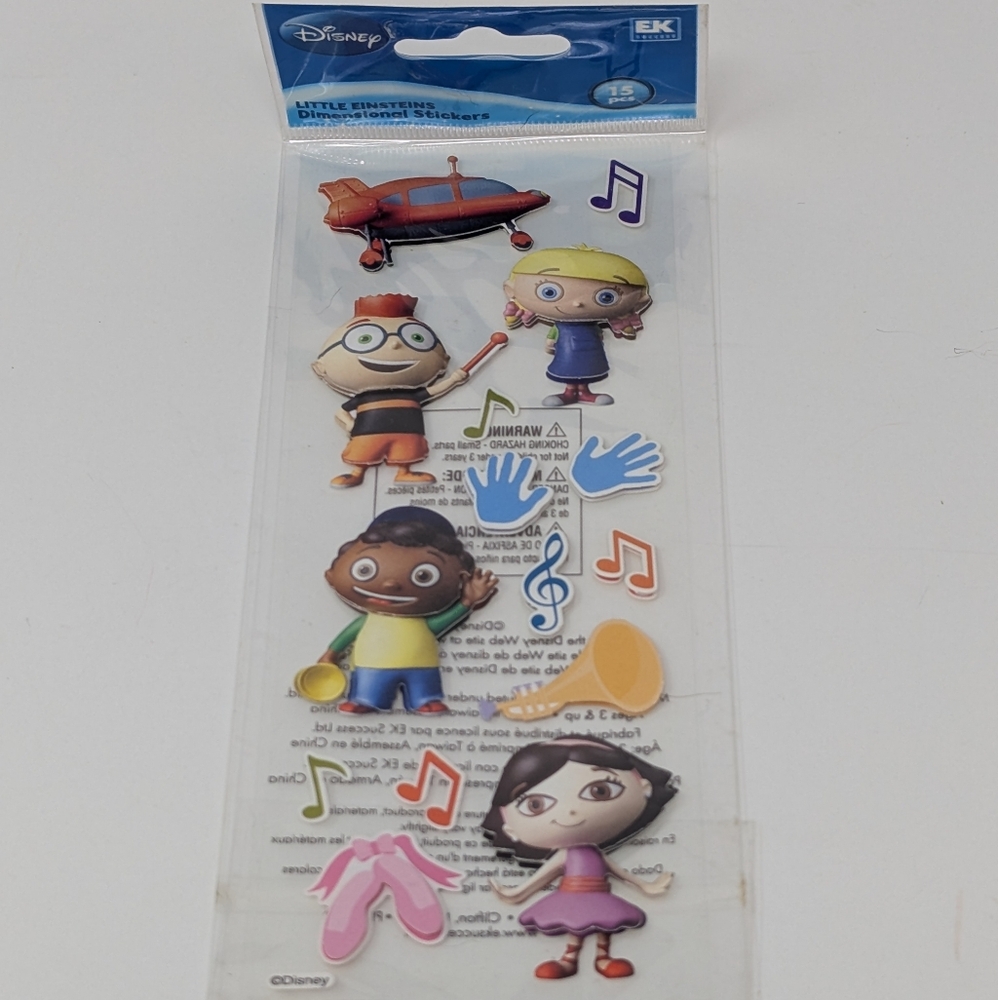 Disney Little Einsteins Stickers Dimensional EK Success Junk Journal Scrapbook